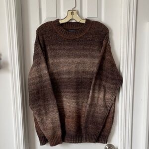 Primark Men's Brown Ombre Crewneck Sweater